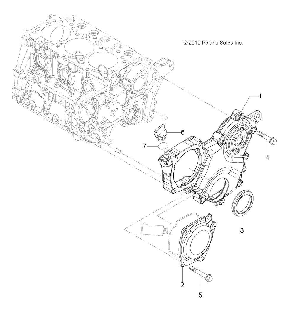 Engine gear housing - r13th90dg