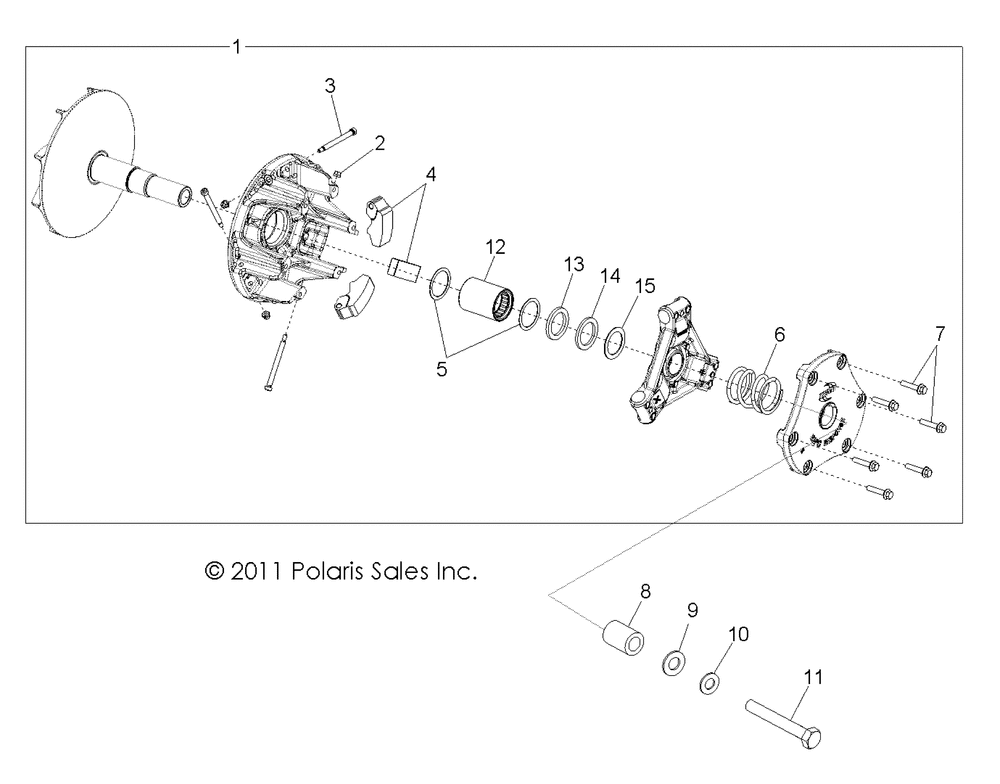 Drive train primary clutch - r13th90dg