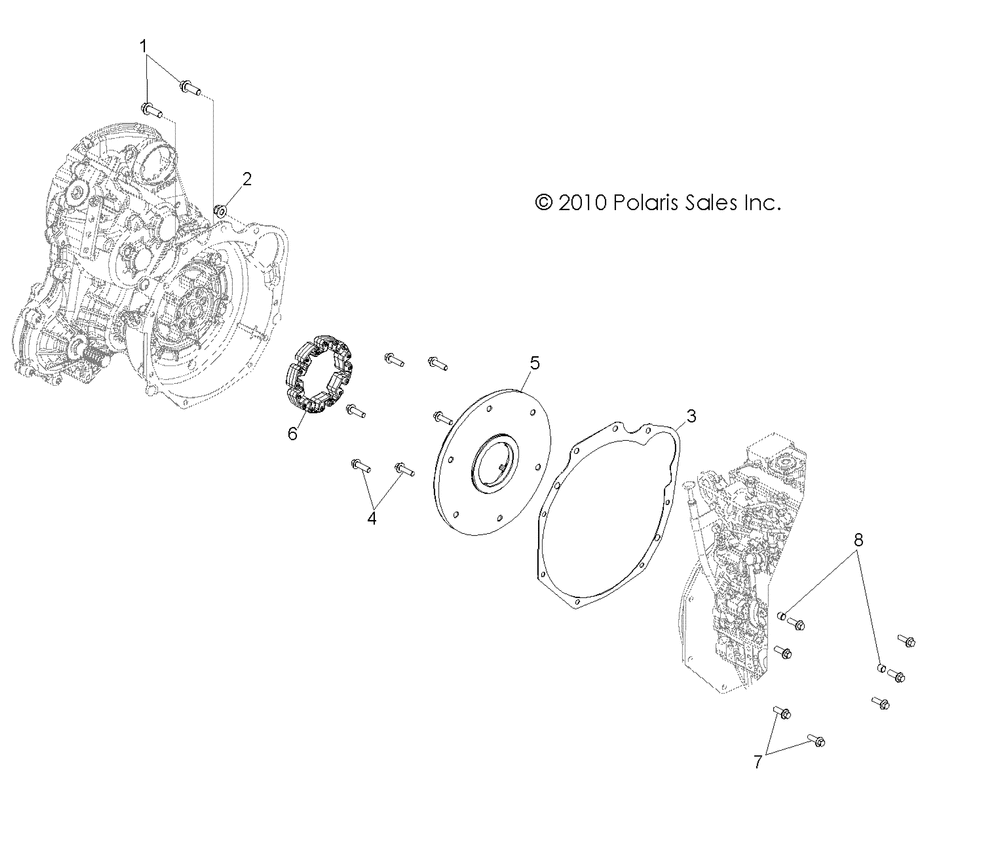 Drive train drive coupler and bellhousing - r13th90dg