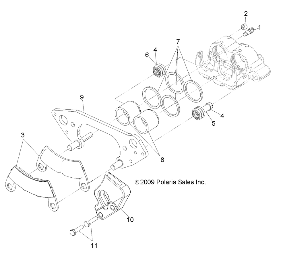 Brakes front caliper - r13wh76ag_ar_eah_eai