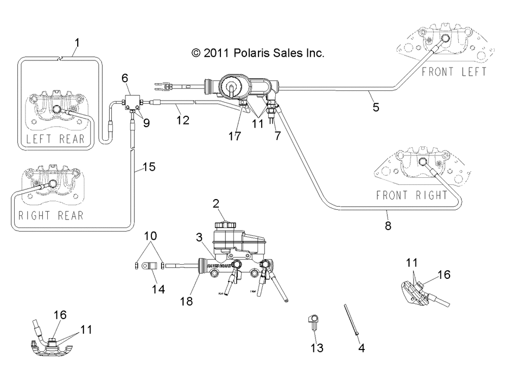 Brakes lines and master cylinder - r13wh76ag_ar_eah_eai