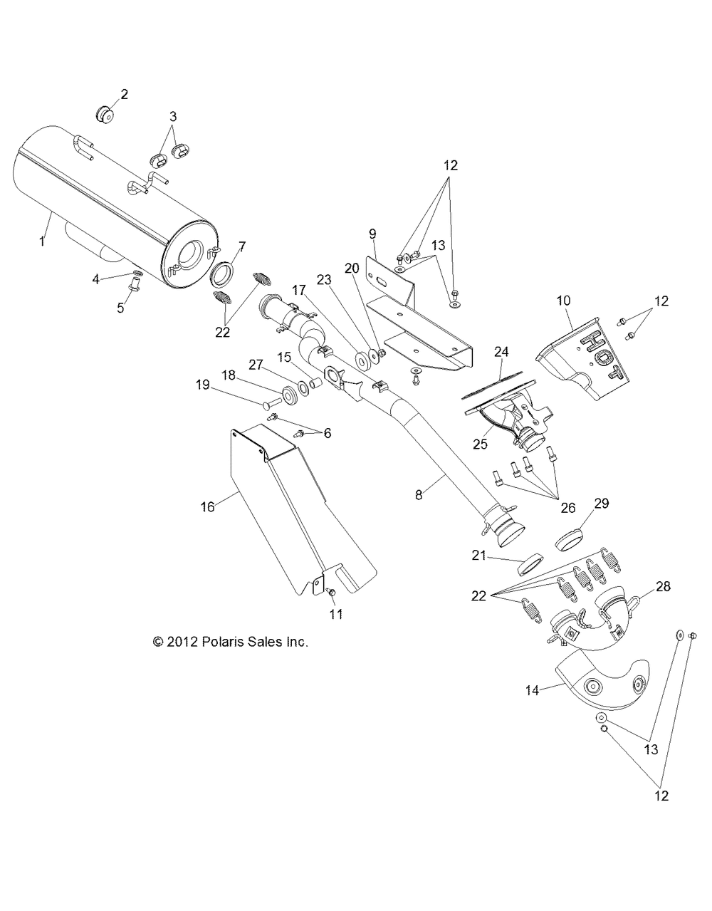 Engine exhaust - r13wh76ag_ar_eah_eai