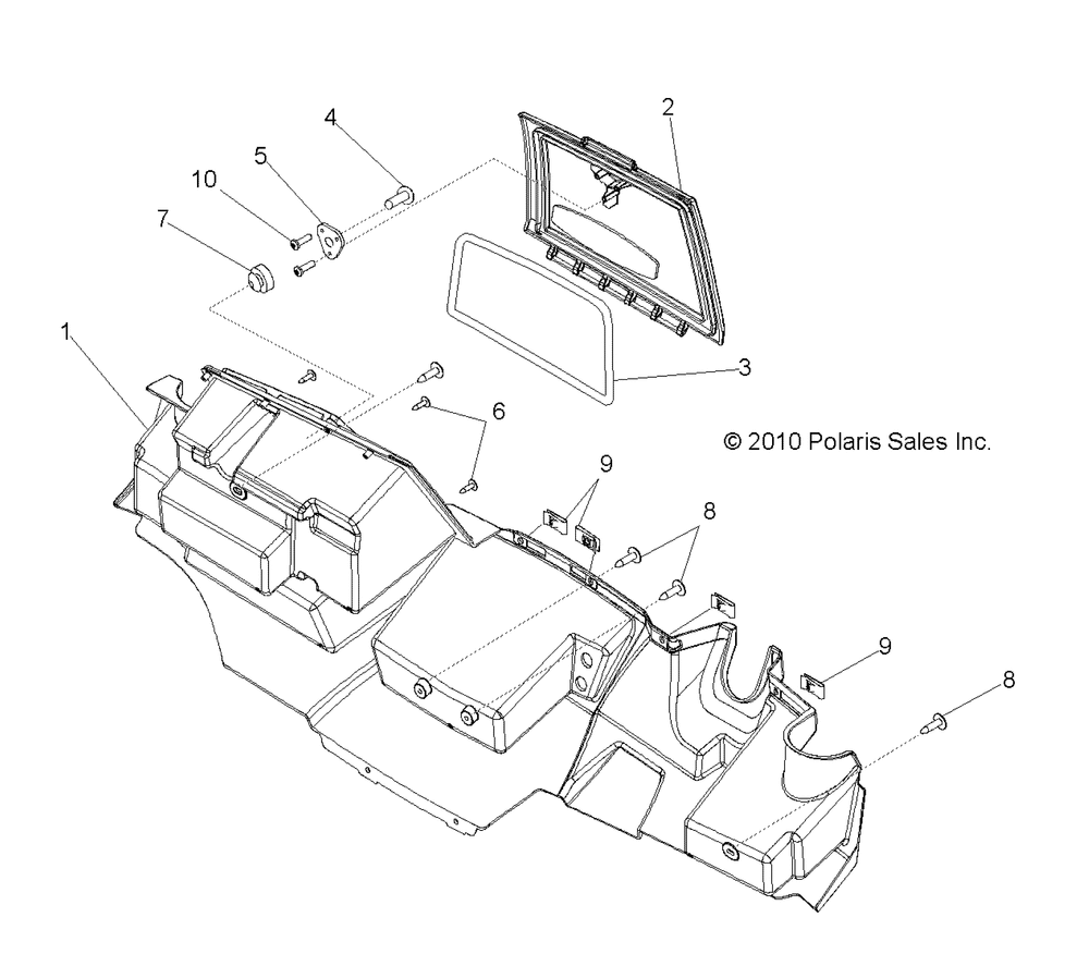 Body glove box storage - r13wh90dg