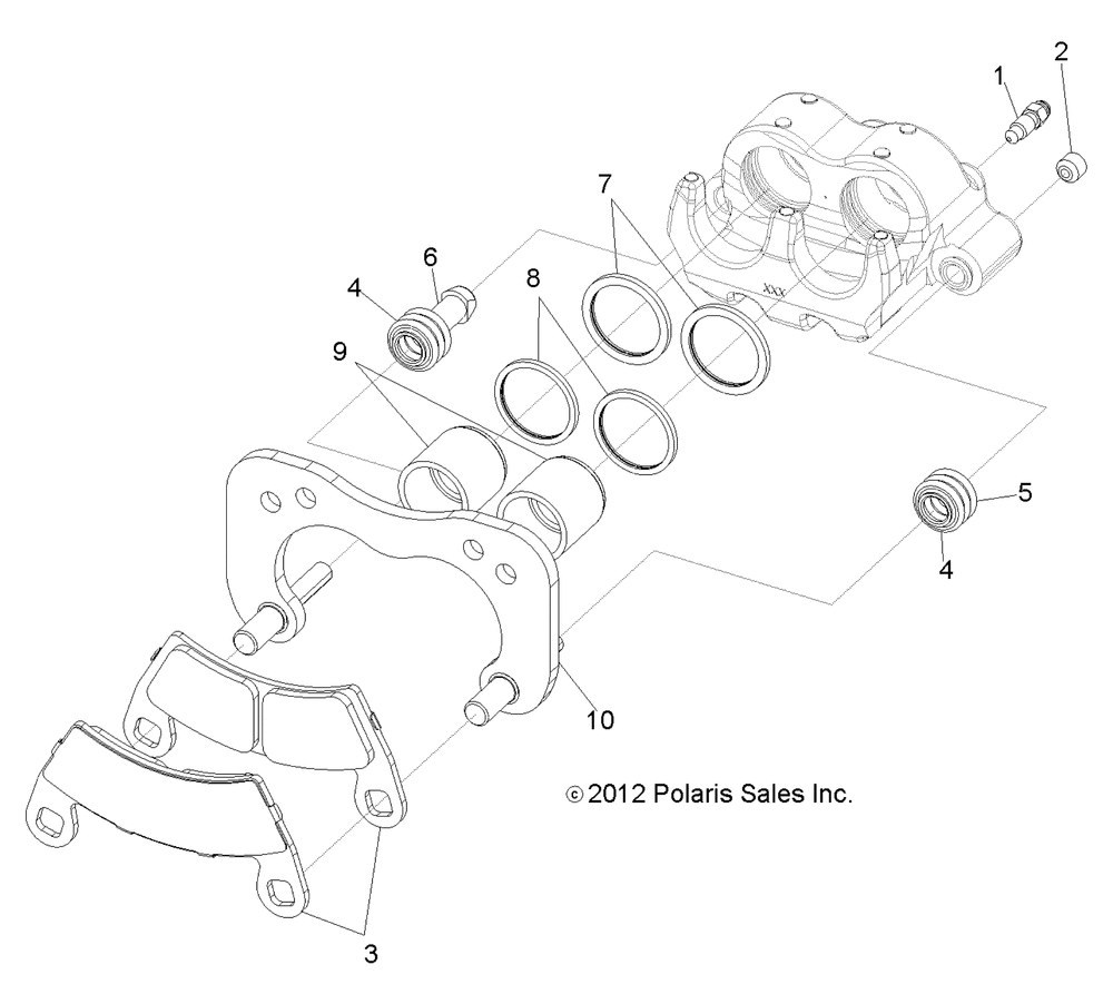 Brakes rear caliper - r13wh90dg