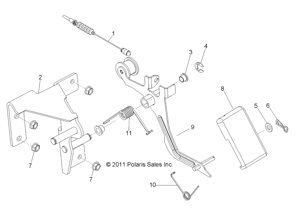 Engine throttle pedal - r13wh90dg