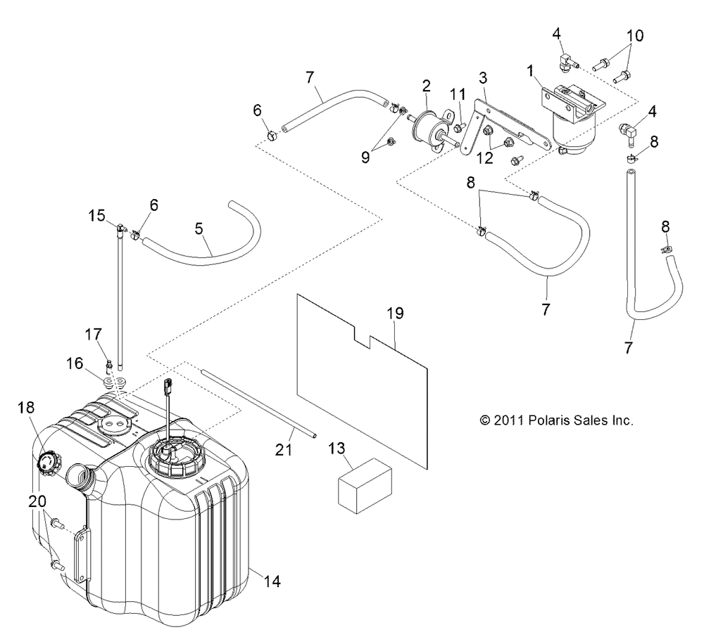 Body fuel tank asm. - r13wh90dg