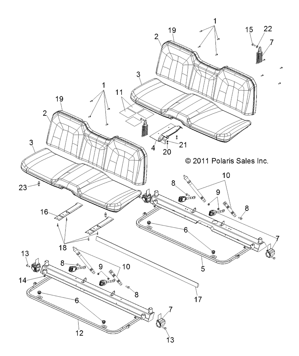 Body seat and base - r13wh90dg