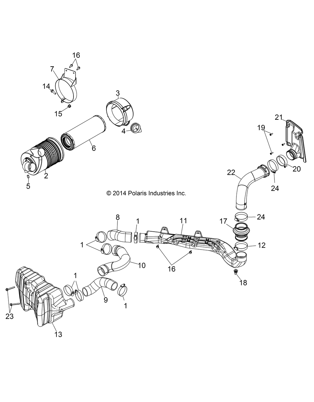 Engine air intake system - r141d9jda_2d9jda