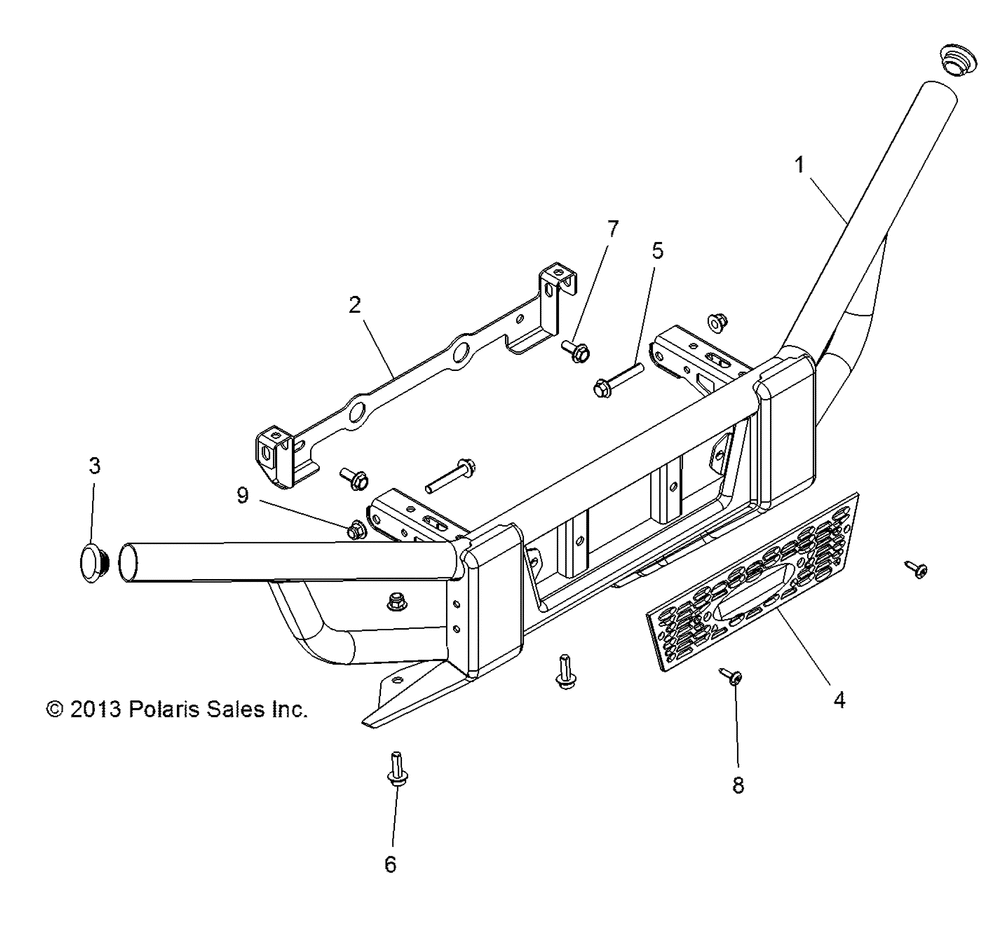 Chassis bumper front - r141d9jda_2d9jda