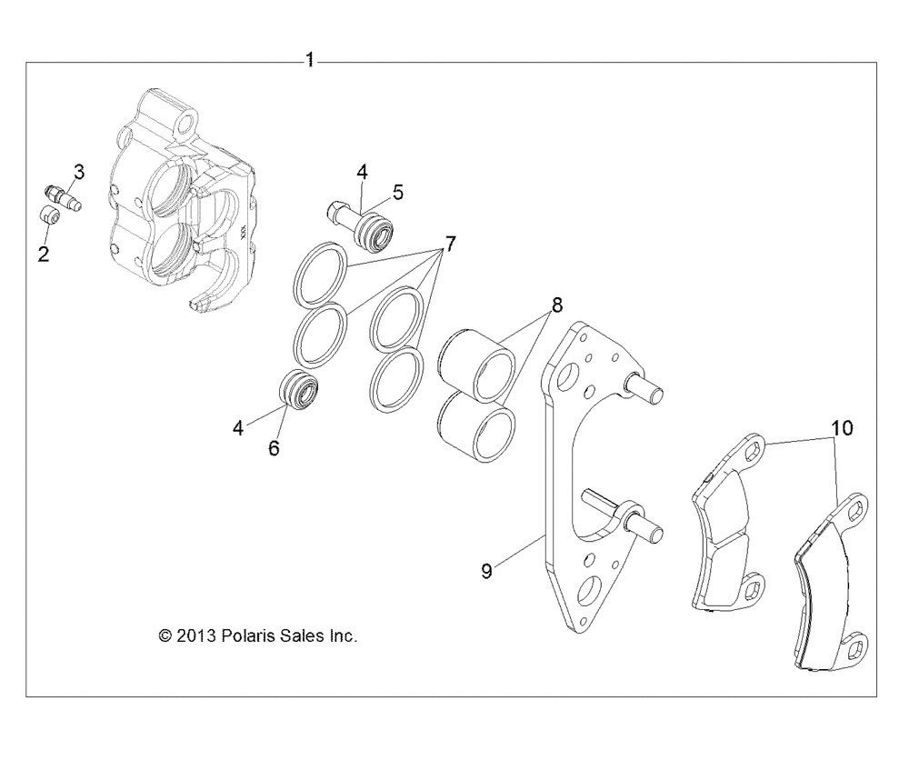 Brakes front caliper - r141d9jda_2d9jda