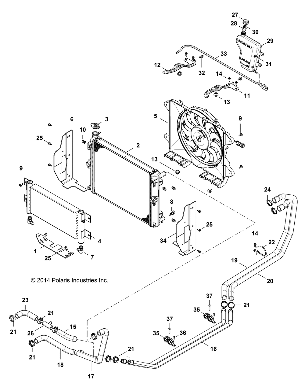 Engine cooling system - r141d9jda_2d9jda