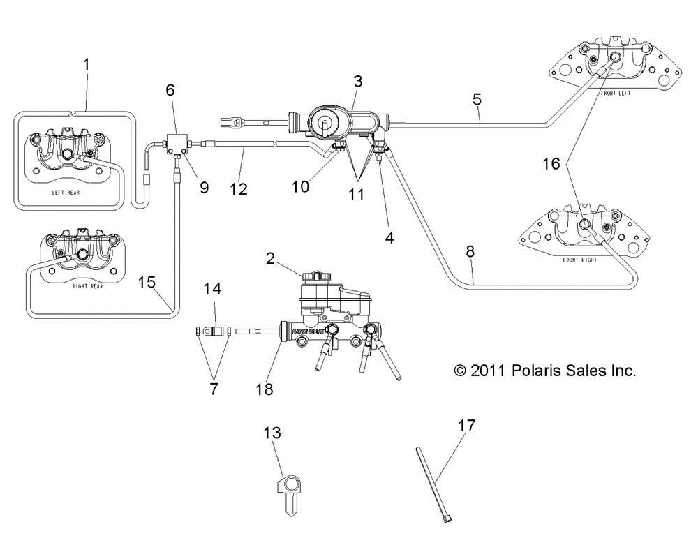 Brakes lines and master cylinder - r14hr76aa_aj