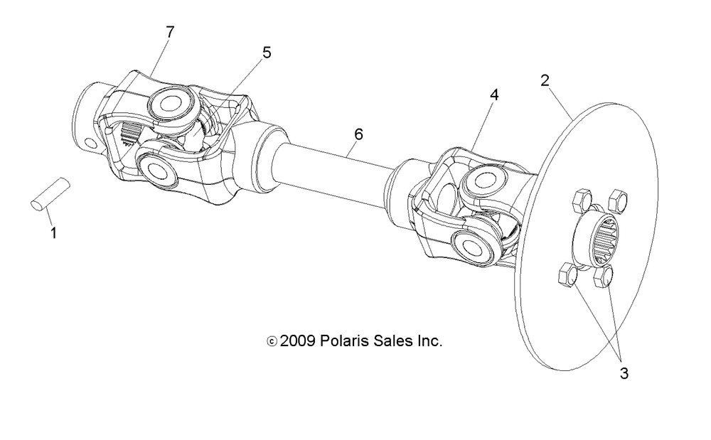 Drive train rear prop shaft - r14hr76aa_aj