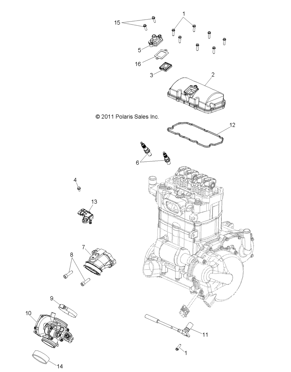 Engine throttle body and valve cover - r14hr76aa_aj