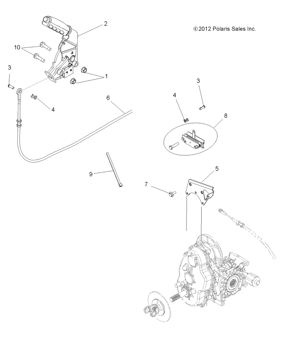 Brakes park brake asm. - r14rc08gd_gj_fj