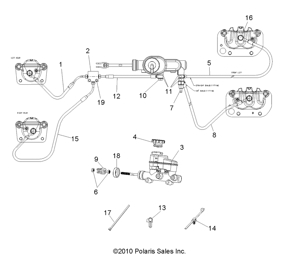 Brakes lines and master cylinder - r14rc08gd_gj_fj