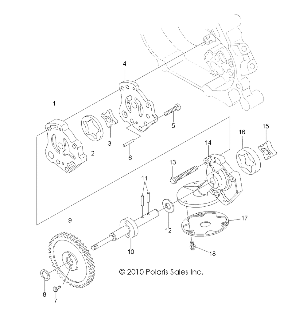 Engine oil pump - r14rh45aa