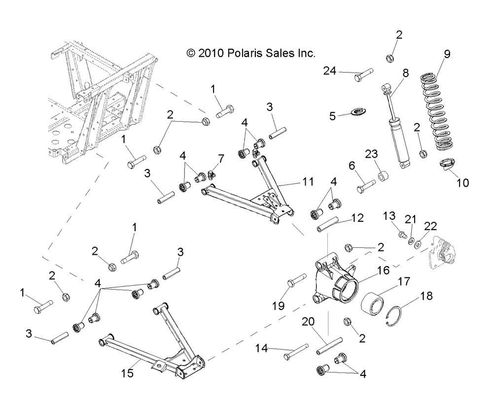 Suspension rear - r14rh45aa