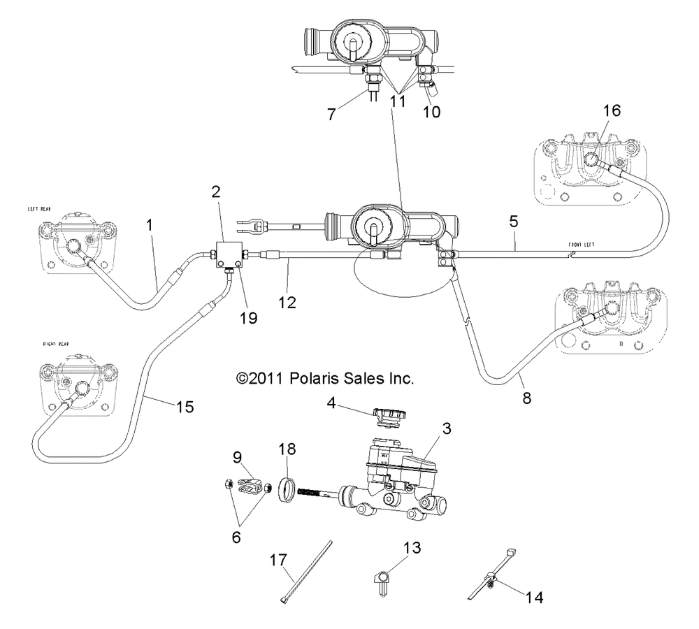 Brakes lines and master cylinder - r14rh45aa