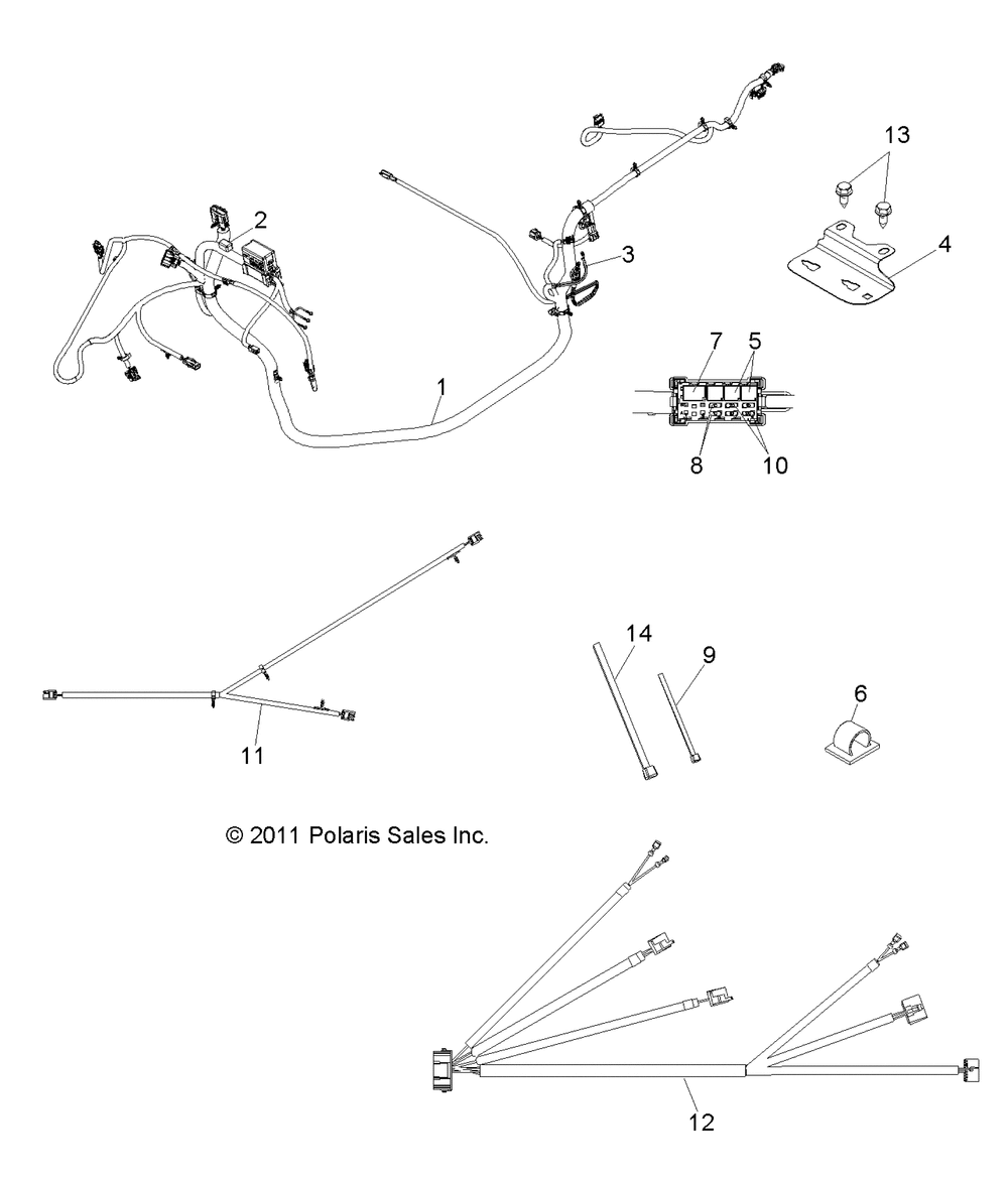 Electrical wire harnesses - r14rh45aa