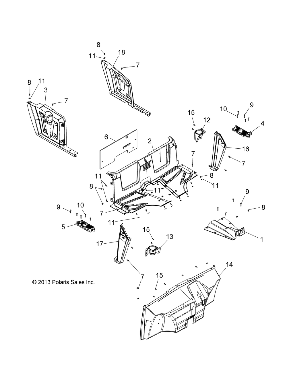 Body floor and fenders - r14rh57aa_ac_ar_6eaz