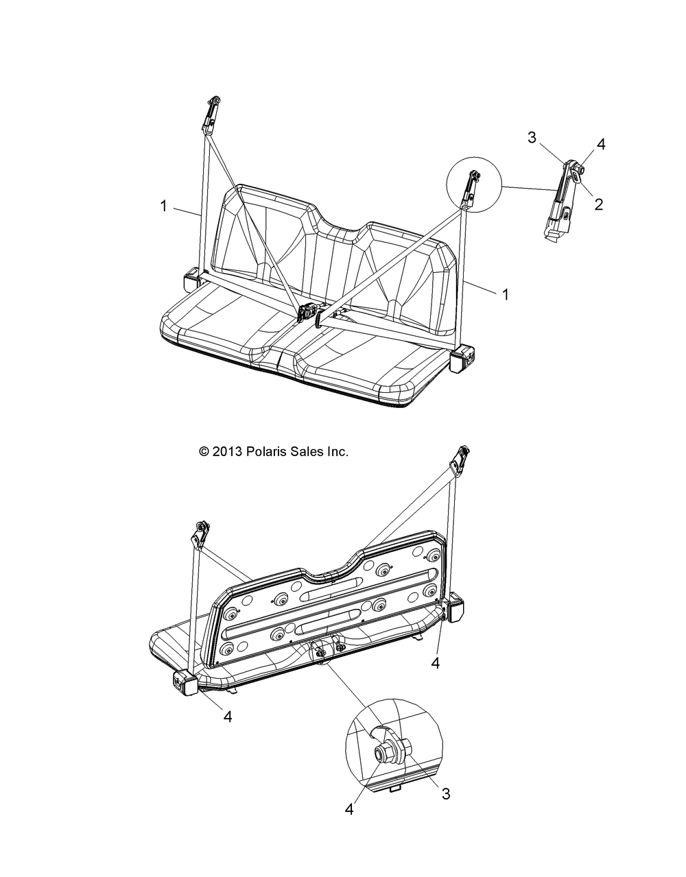 Body seat belts (built 10_10_13 and after) - r14rh57aa_ac_ar_6eaz