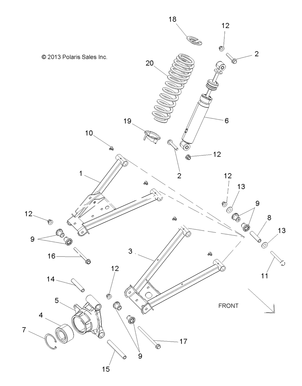 Suspension rear - r14rh57aa_ac_ar_6eaz