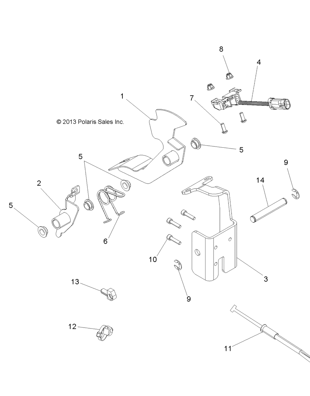 Engine throttle pedal - r14rh57aa_ac_ar_6eaz