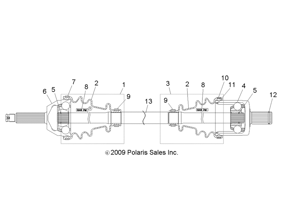 Drive train front drive shaft - r14rh57aa_ac_ar_6eaz