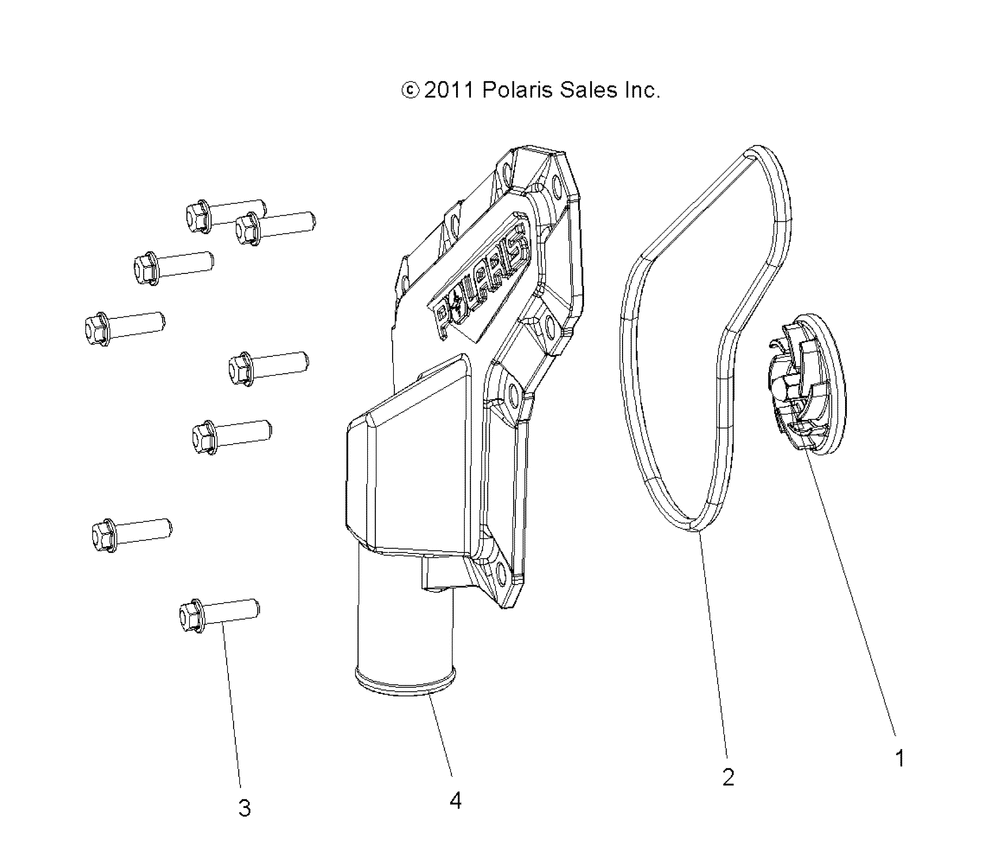 Engine waterpump impeller and cover - r14wh57aa_ac_ar_6eat