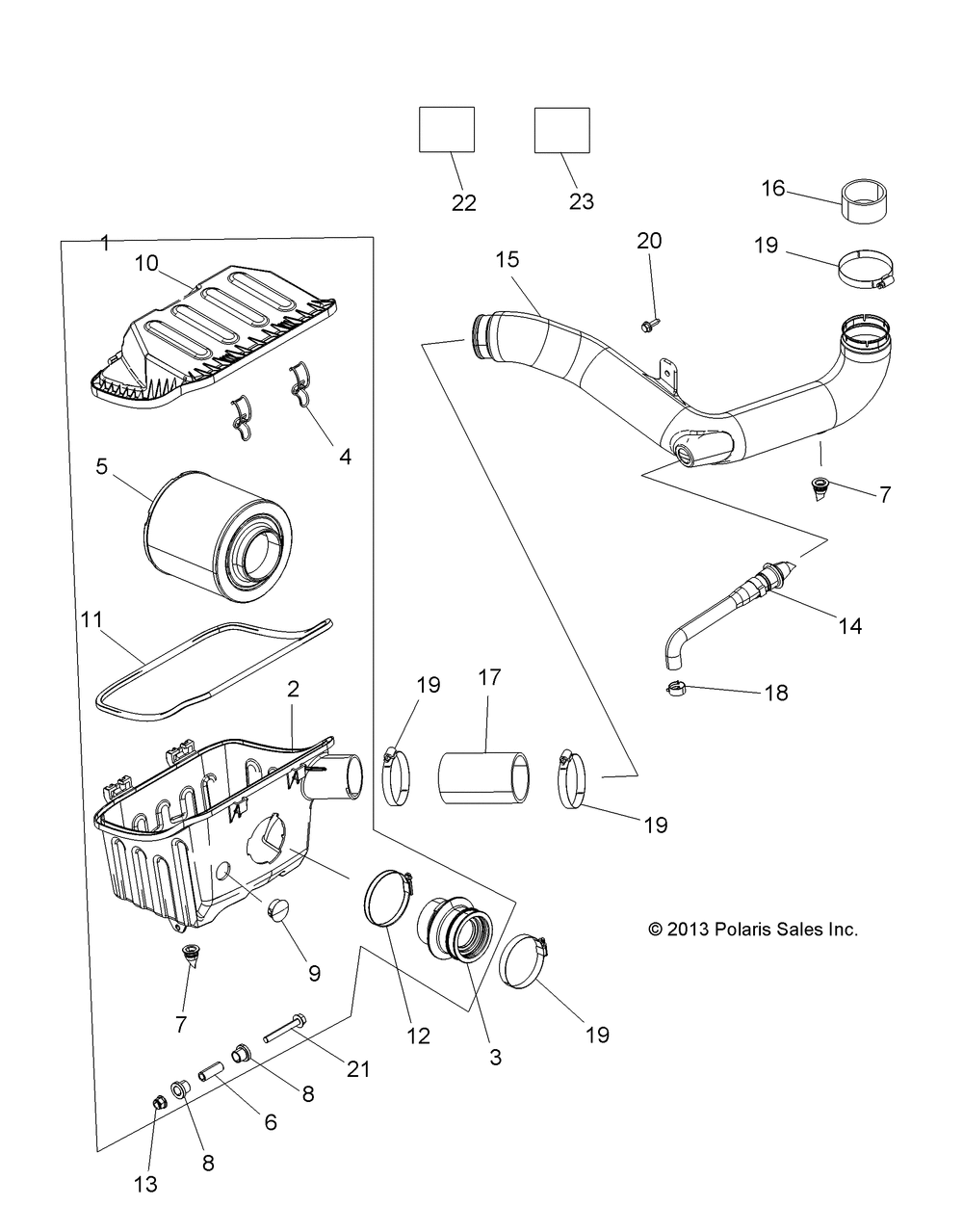 Engine air intake system - r14wh57aa_ac_ar_6eat