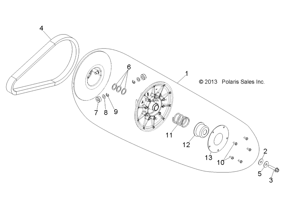 Drive train secondary clutch - r14wh57aa_ac_ar_6eat