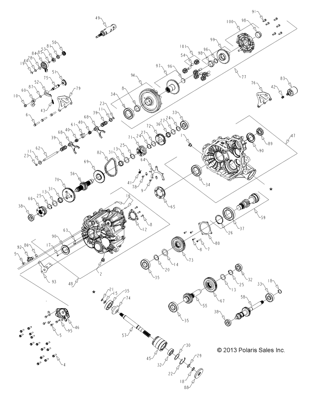 Drive train main gearcase - r14wh57aa_ac_ar_6eat