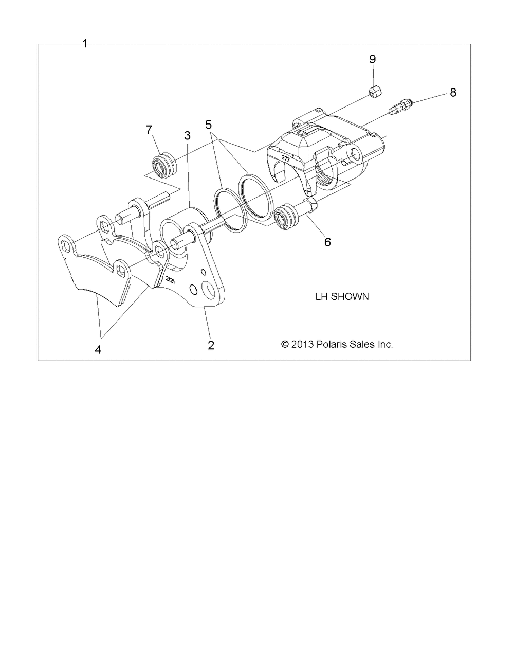 Brakes caliper front - r14wh57aa_ac_ar_6eat