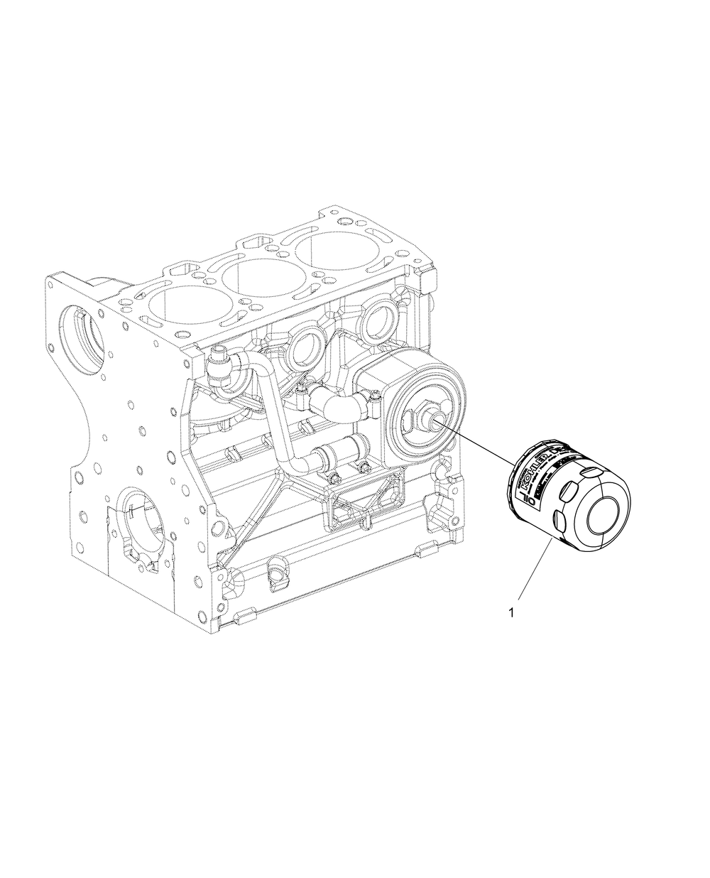 Engine oil filter - r151dpd1aa_2d