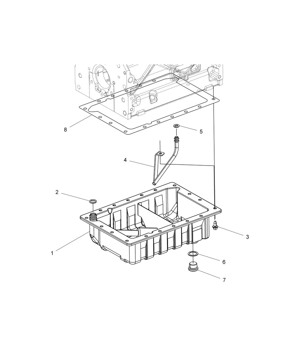 Engine oil pan - r151dpd1aa_2d