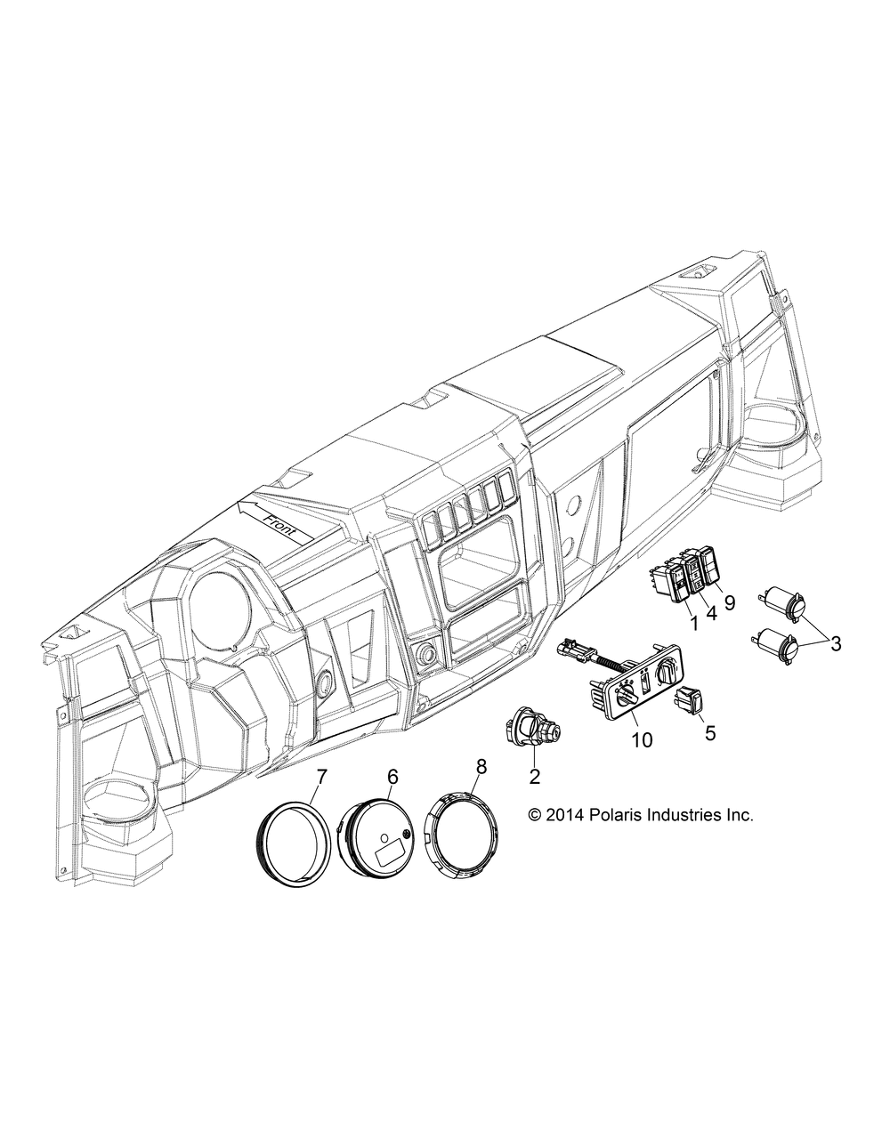 Electrical dash controls - r151dpd1aa_2d