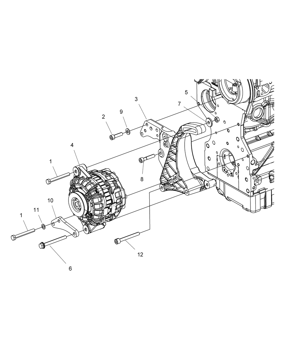 Engine alternator - r151dpd1aa_2d