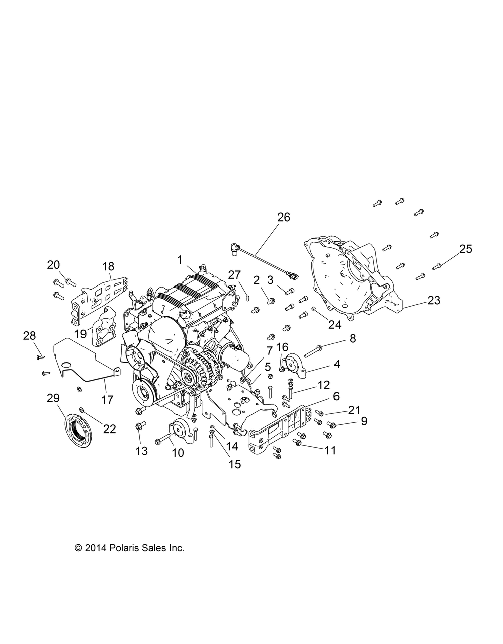 Engine mounting - r151dpd1aa_2d