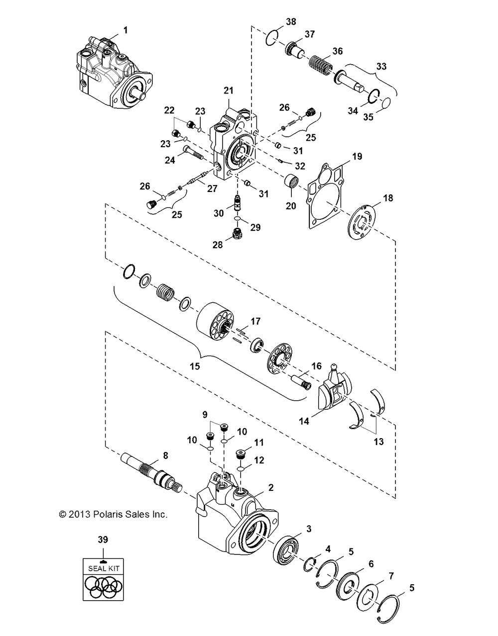 Hydraulics motor - r151dpd1aa_2d