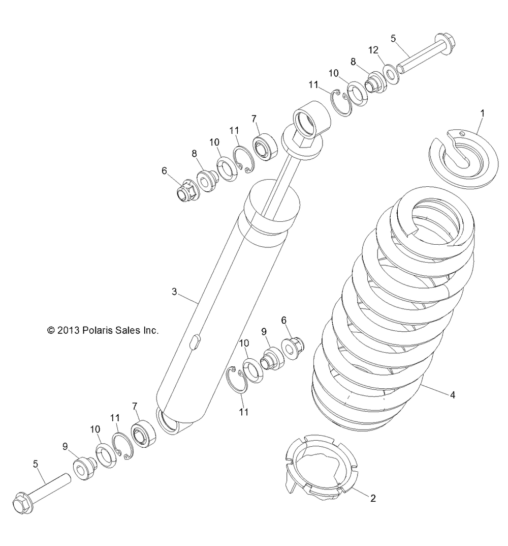 Suspension rear shock - r151dpd1aa_2d