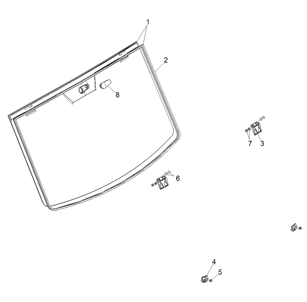 Body windshield - r152dpd1aa