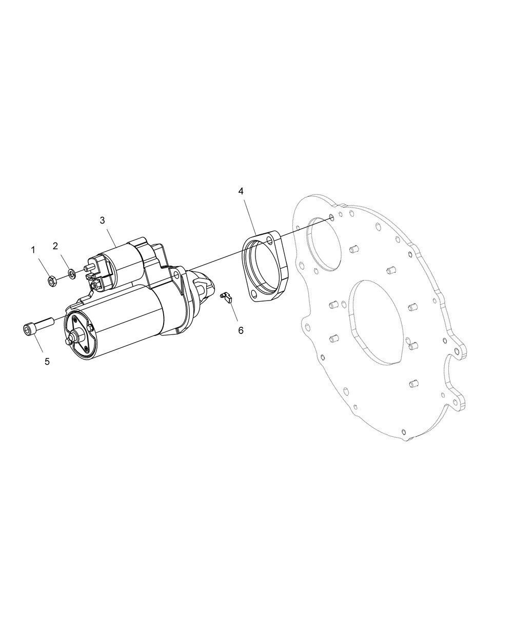 Engine starter motor - r151dpd1aa_2d