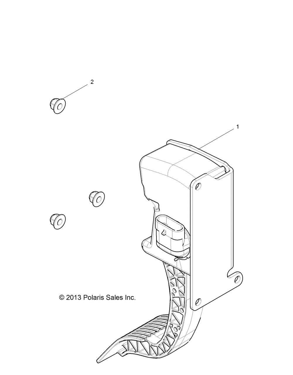 Engine throttle pedal - z146t1eam_eaw