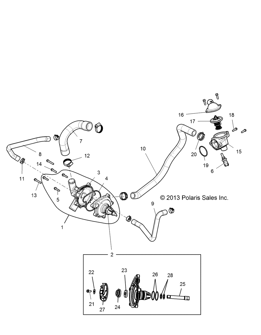 Engine waterpump and bypass - z146t1eam_eaw