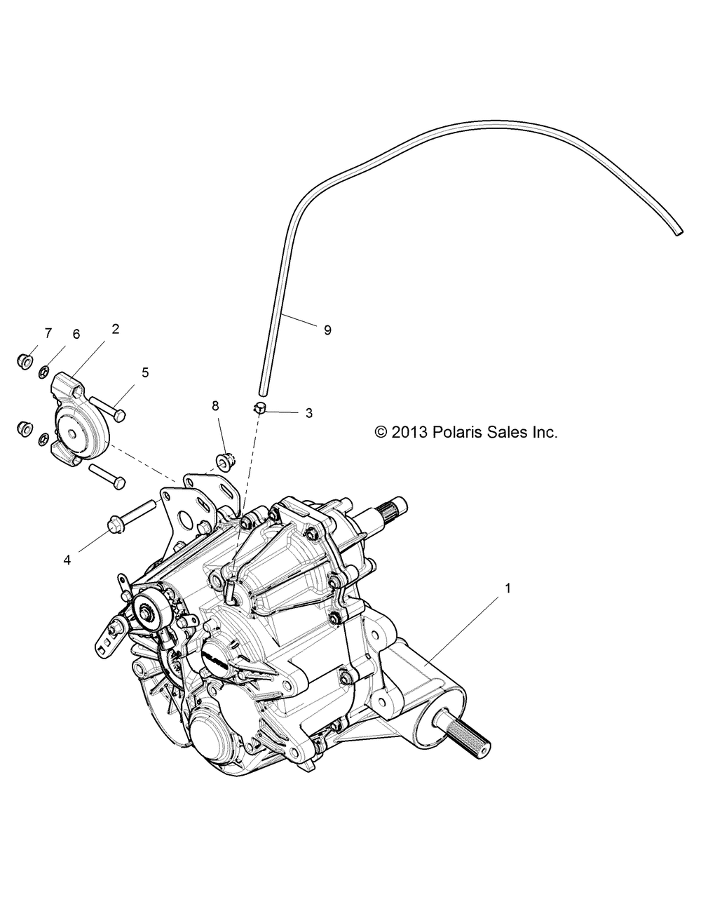 Drive train main gearcase mounting - z146t1eam_eaw