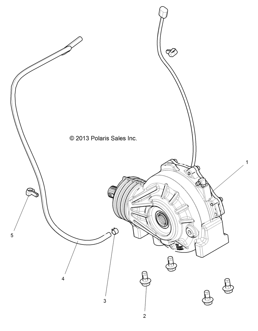 Drive train front gearcase mounting - z146t1eam_eaw