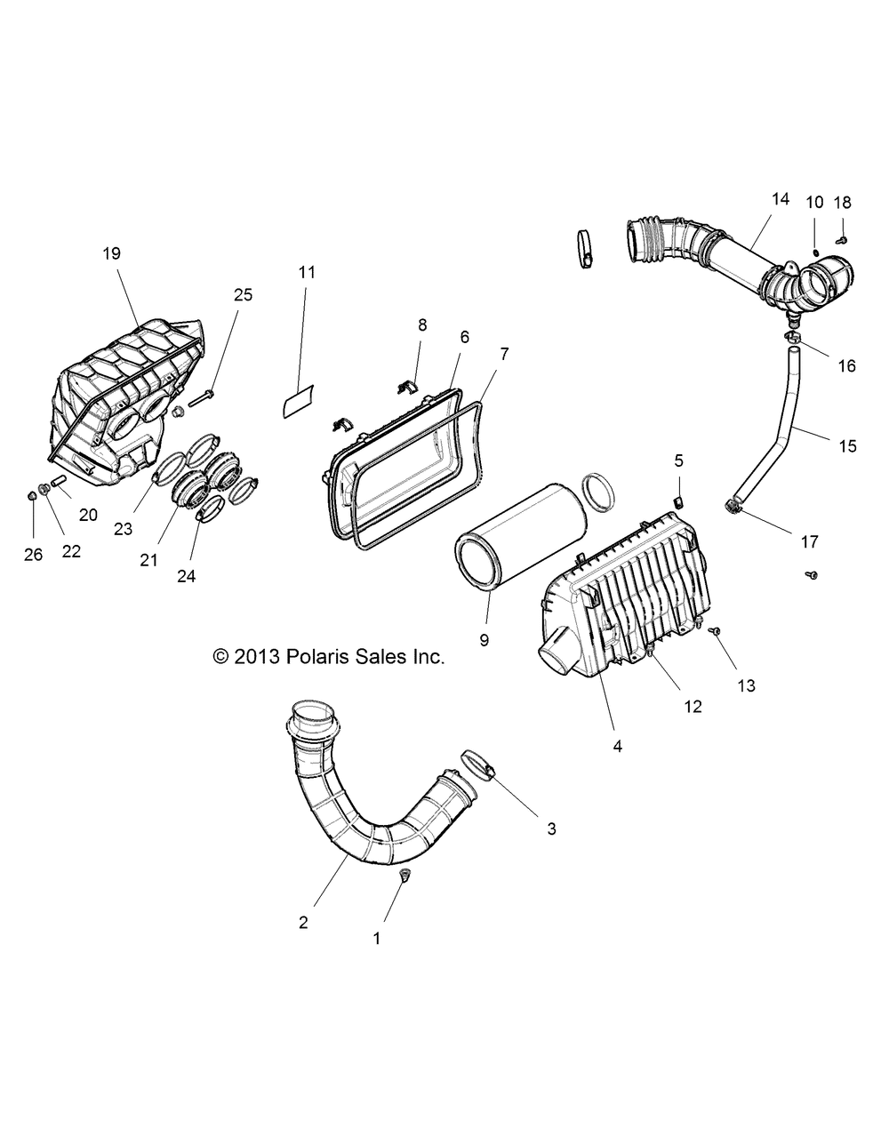 Engine air intake system - z14st1efx