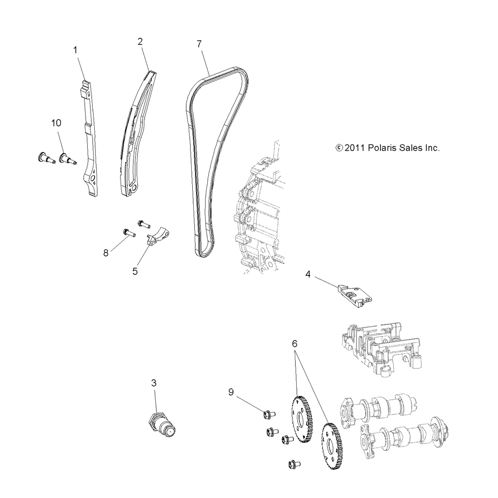 Engine cam chain and sprocket - z14vh57ad_6eai_6eaw