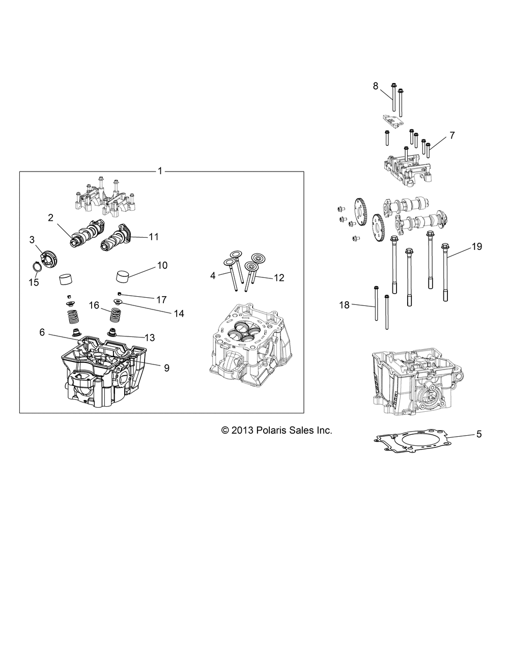 Engine cylinder head cams and valves - z14vh57ad_6eai_6eaw